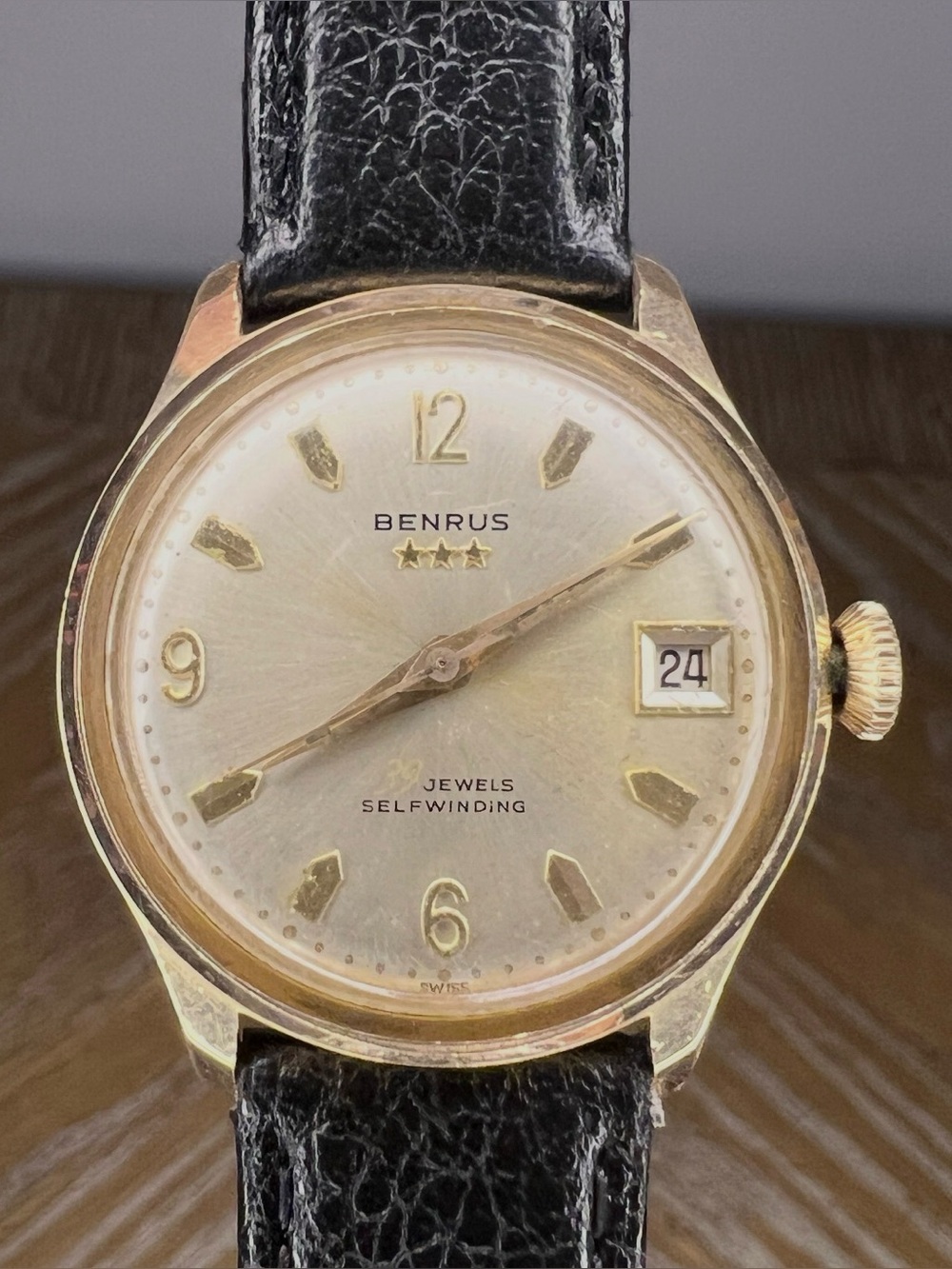 Benrus 3 star 1960's vintage watch (running)
